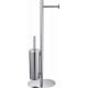 Стойка напольная с держателем для туалетной бумаги и ершиком для унитаза,хром FELICE F 0411 CROMO