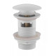 Донный клапан для раковины с переливом,белый FELICE V-4 B