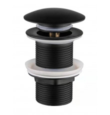 Донный клапан для раковины без перелива,черный матовый FELICE V-5 NERO OPACO