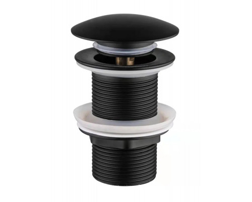 Донный клапан для раковины без перелива,черный матовый FELICE V-5 NERO OPACO