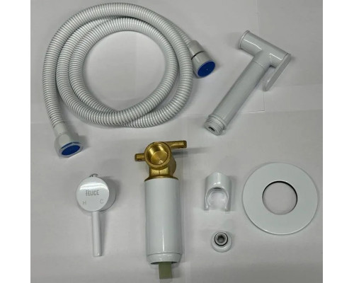 Встраиваемый гигиенический душ со смесителем,белый матовый FELICE 2515 BIANCO OPACO