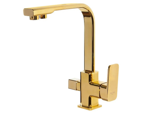 Смеситель для кухни с краном для питьевой воды,золото глянец FELICE 1617-11 ORO