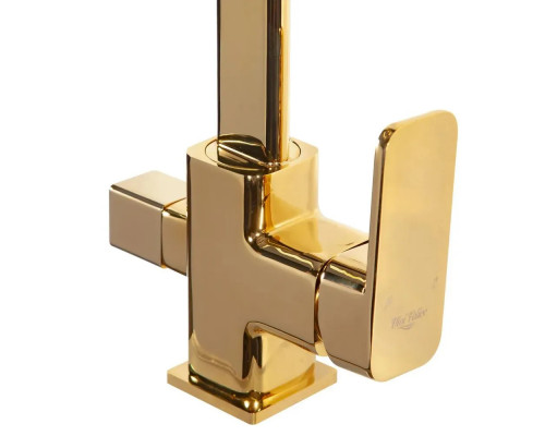 Смеситель для кухни с краном для питьевой воды,золото глянец FELICE 1617-11 ORO