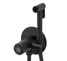 Гигиенический душ со смесителем с термостатом встраиваемый, Черный матовый FELICE 4515 NERO OPACO