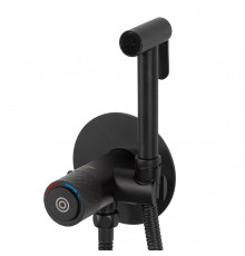 Гигиенический душ со смесителем с термостатом встраиваемый, Черный матовый FELICE 4515 NERO OPACO