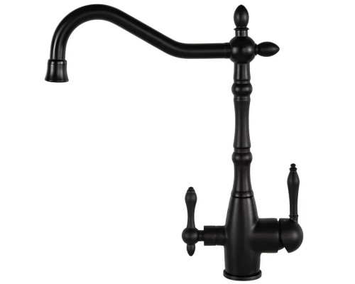 Смеситель для кухни с подключением к фильтру,черный матовый FELICE 1819 NERO OPACO