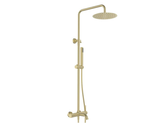 Душевая система с тропическим душем и смесителем,матовое золото FELICE 0660 ORO OPACO