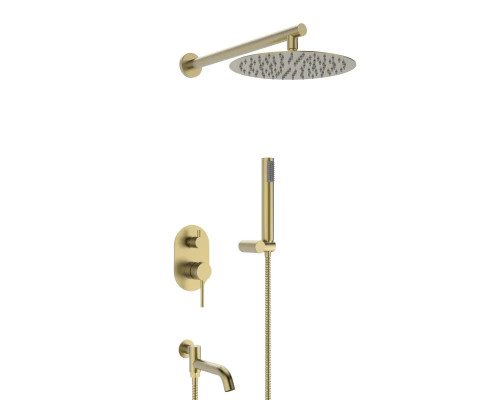 Встраиваемая душевая система для ванны и душа,золото матовое FELICE 0620 ORO OPACO