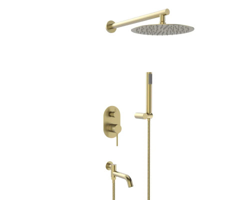 Встраиваемая душевая система для ванны и душа,золото матовое FELICE 0620 ORO OPACO