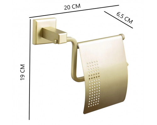 Держатель для туалетной бумаги закрытый,матовое золото FELICE FL 1006 ORO OPACO