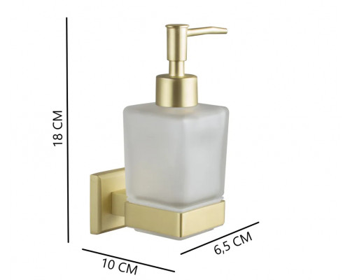 Диспенсер для жидкого мыла подвесной,матовое золото FELICE FL 1012 ORO OPACO