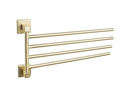 Поворотный держатель для полотенец четверной,матовое золото FELICE FL 1024 ORO OPACO