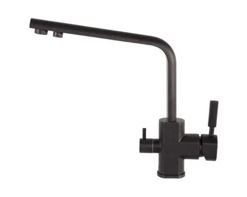 Смеситель для кухни с краном для питьевой воды,черный матовый FELICE 1516-10 NERO OPACO