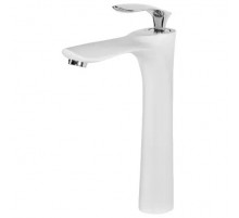 Смеситель для накладной раковины,белый хром FELICE 9025 B CROMO BIANCO