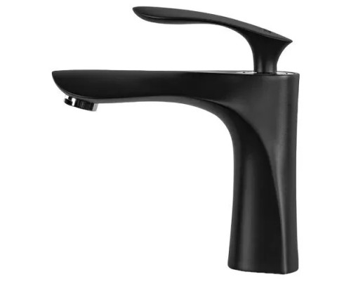 Смеситель для раковины,черный матовый с хром ручкой FELICE 9030 NERO OPACO
