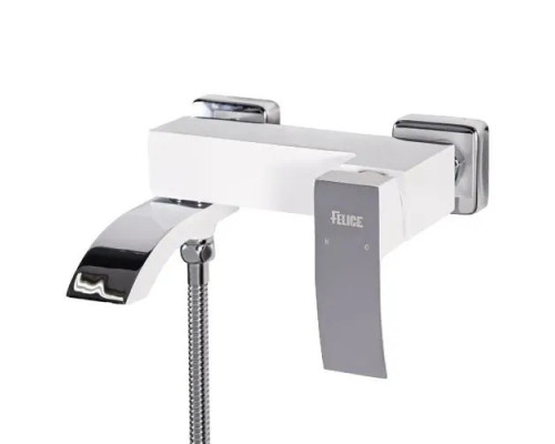 Смеситель для ванны с душем,хром белый FELICE 1040 B CROMO BIANCO