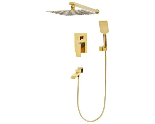 Встраиваемая душевая система для ванны и душа,золото глянцевое FELICE 1020 ORO