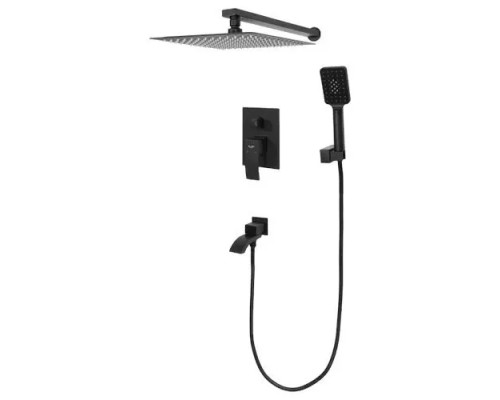 Встраиваемая душевая система для ванны и душа,черный матовый FELICE 1020 NERO OPACO