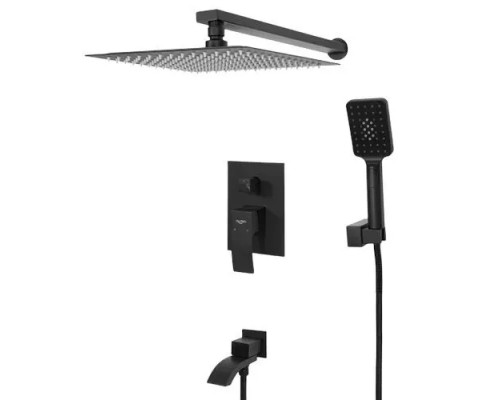 Встраиваемая душевая система для ванны и душа,черный матовый FELICE 1020 NERO OPACO
