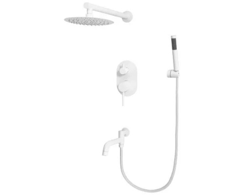 Встраиваемая душевая система для ванны и душа,белый матовый FELICE 0620 BIANCO OPACO