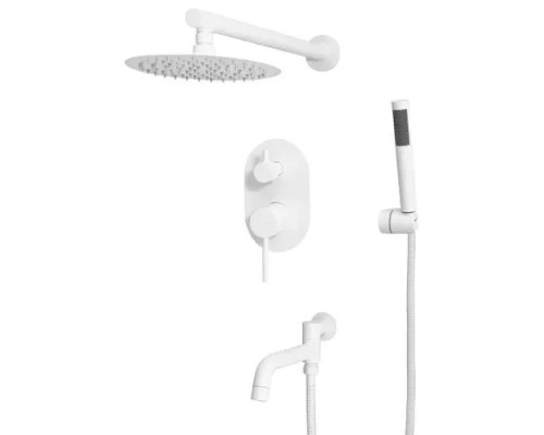 Встраиваемая душевая система для ванны и душа,белый матовый FELICE 0620 BIANCO OPACO