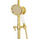 Душевая система с тропическим душем и смесителем,золото глянец FELICE 0560 ORO