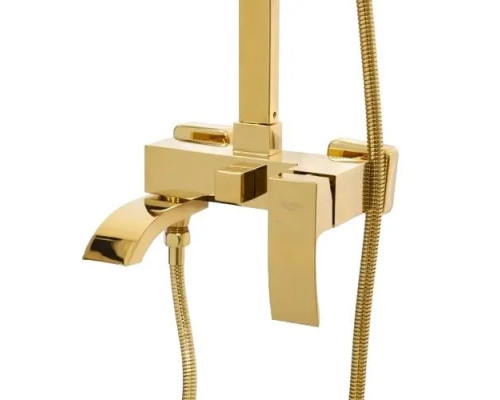 Душевая система с тропическим душем и смесителем,золото глянец FELICE 1060 ORO