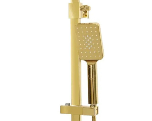 Душевая система с тропическим душем и смесителем,золото глянец FELICE 1060 ORO