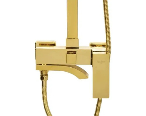 Душевая система с тропическим душем и смесителем,золото глянец FELICE 1060 ORO