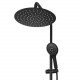 Душевая система с тропическим душем и термостатом,черный матовый FELICE 1260 NERO OPACO