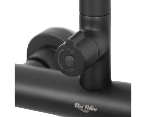 Душевая система с тропическим душем и термостатом,черный матовый FELICE 1260 NERO OPACO