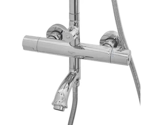 Душевая система с тропическим душем и термостатом,хром FELICE 1260