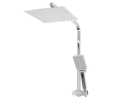 Душевая система с тропическим душем и смесителем белый хром FELICE 1060 B CROMO-BIANCO