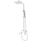 Душевая система с тропическим душем и смесителем белый хром FELICE 1060 B CROMO-BIANCO