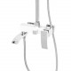 Душевая система с тропическим душем и смесителем белый хром FELICE 1060 B CROMO-BIANCO