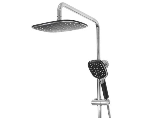 Душевая система с тропическим душем и смесителем,черный мат FELICE 9060 NERO OPACO