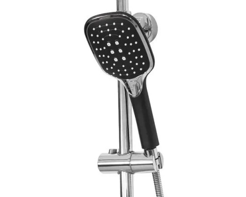 Душевая система с тропическим душем и смесителем,черный мат FELICE 9060 NERO OPACO