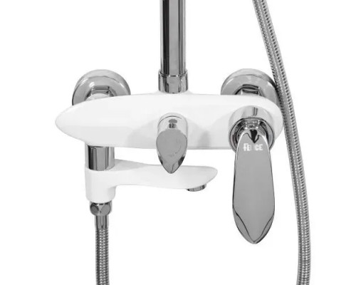 Душевая система с тропическим душем и смесителем,хром белый FELICE 9060 B CROMO BIANCO