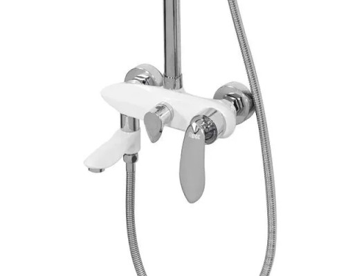 Душевая система с тропическим душем и смесителем,хром белый FELICE 9060 B CROMO BIANCO