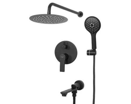 Встраиваемая душевая система для ванны и душа,черный матовый FELICE 8020 NERO OPACO