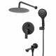 Встраиваемая душевая система для ванны и душа,черный матовый FELICE 8020 NERO OPACO