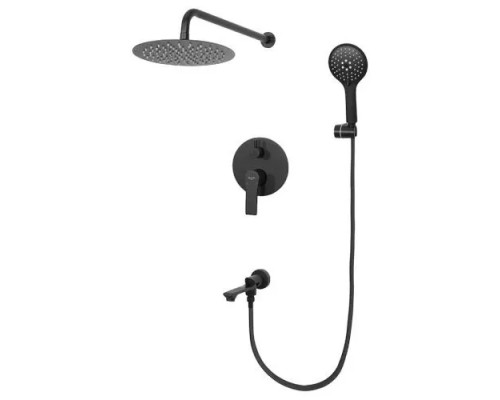 Встраиваемая душевая система для ванны и душа,черный матовый FELICE 8020 NERO OPACO