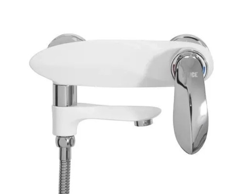 Смеситель для ванны с душем,белый/хром FELICE 9040 B CROMO BIANCO