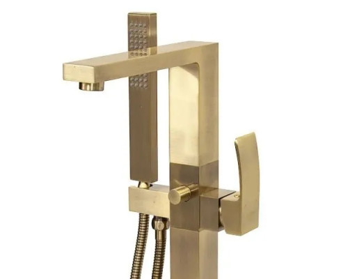 Напольный смеситель для ванны отдельностоящий с лейкой,бронза FELICE 1050 BRONZO