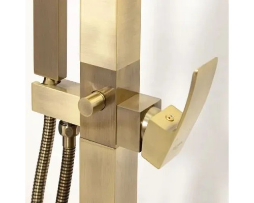 Напольный смеситель для ванны отдельностоящий с лейкой,бронза FELICE 1050 BRONZO