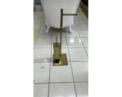 Стойка напольная с держателем для туалетной бумаги и ершиком для унитаза,бронза FELICE F 0312 BRONZO