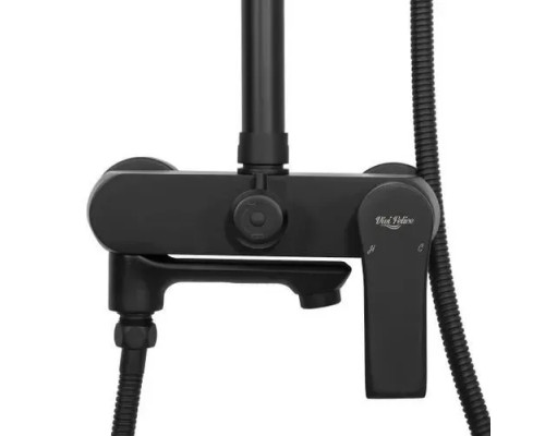 Душевая система с тропическим душем и смесителем VIVI FELICE FELICE 8060 NERO OPACO