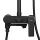 Душевая система с тропическим душем и смесителем VIVI FELICE FELICE 8060 NERO OPACO