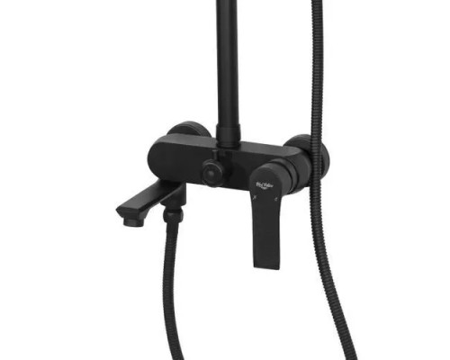 Душевая система с тропическим душем и смесителем VIVI FELICE FELICE 8060 NERO OPACO