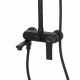 Душевая система с тропическим душем и смесителем VIVI FELICE FELICE 8060 NERO OPACO